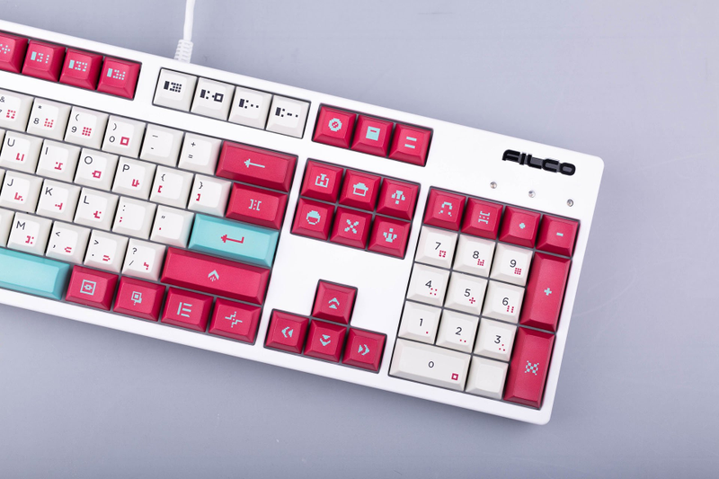 Illustration for article titled Hyper Light Drifter Keycap Set Shouldn't Be Too Hard To Type On